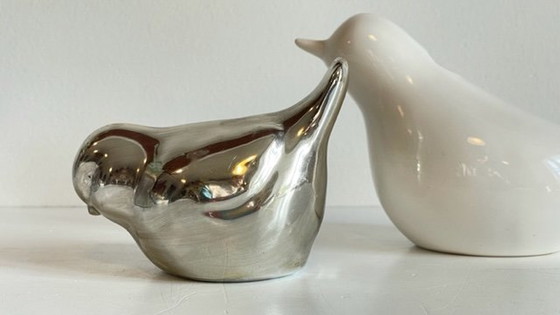 Image 1 of Ceramic Pair Of Birds 90s