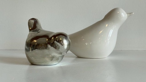 Ceramic Pair Of Birds 90s