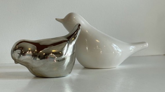 Image 1 of Ceramic Pair Of Birds 90s