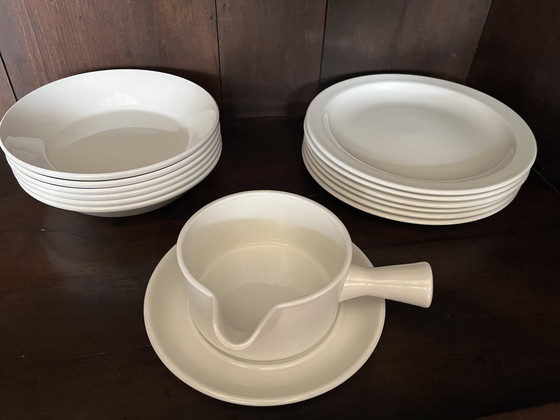 Image 1 of 45x Wedgwood Midwinter Stonehenge breakfast, coffee and part of dinner service