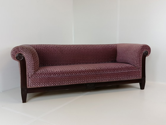 Image 1 of Antique Lilac Comfortable Sofa