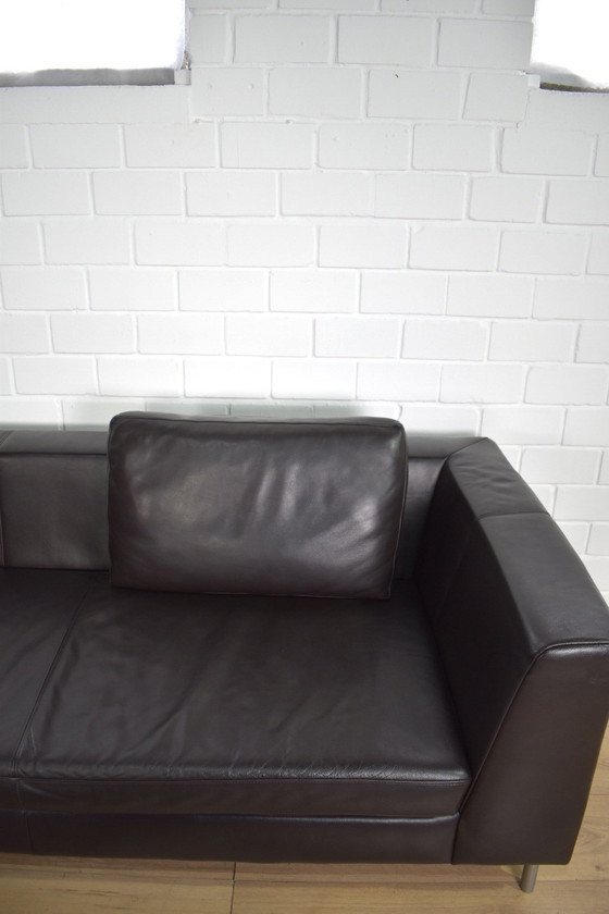 Image 1 of Leather Sofa Domino With Stool Ewald Schillig Leather Couch Corner Sofa Sofa Couch