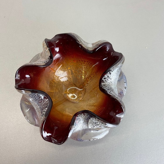 Image 1 of Vintage Murano glass ashtray by Barovier and Toso, Italy 1970s