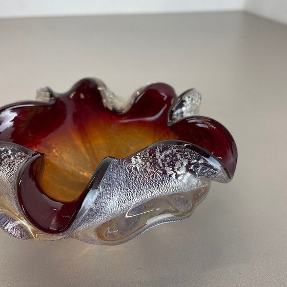 Image 1 of Vintage Murano glass ashtray by Barovier and Toso, Italy 1970s