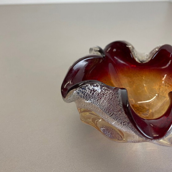 Image 1 of Vintage Murano glass ashtray by Barovier and Toso, Italy 1970s