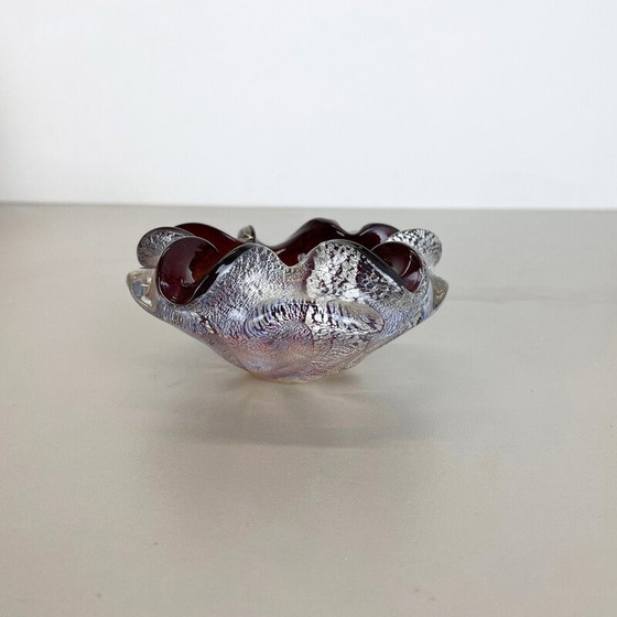 Image 1 of Vintage Murano glass ashtray by Barovier and Toso, Italy 1970s