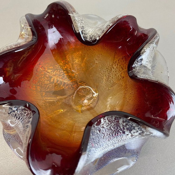 Image 1 of Vintage Murano glass ashtray by Barovier and Toso, Italy 1970s