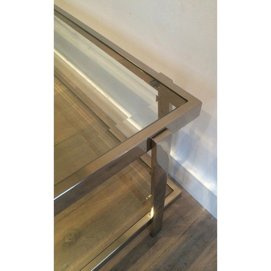 Image 1 of Vintage chrome coffee table, 1970