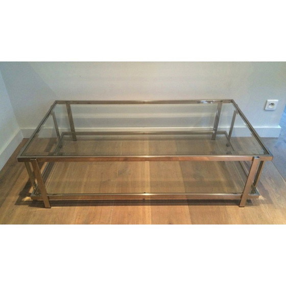 Image 1 of Vintage chrome coffee table, 1970