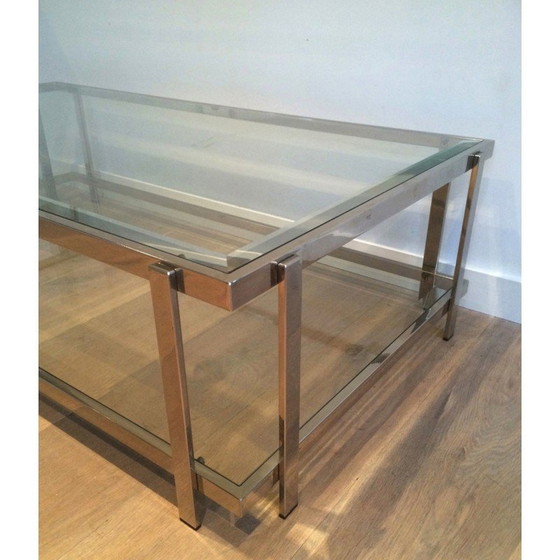 Image 1 of Vintage chrome coffee table, 1970