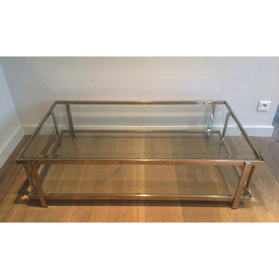 Image 1 of Vintage chrome coffee table, 1970