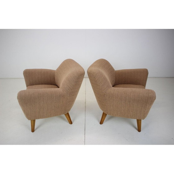 Image 1 of Pair of vintage club armchairs, Czechoslovakia 1970s