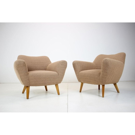 Image 1 of Pair of vintage club armchairs, Czechoslovakia 1970s
