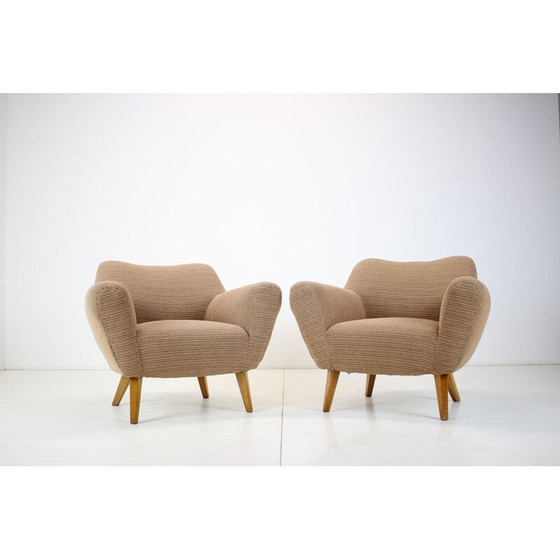 Image 1 of Pair of vintage club armchairs, Czechoslovakia 1970s