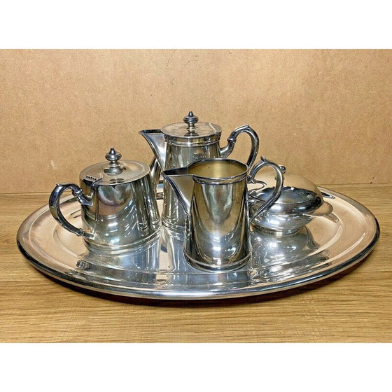 Image 1 of Vintage coffee set in silver plated metal