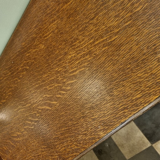 Image 1 of Vintage bamboo and oakwood console, 1920
