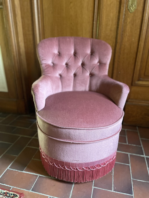 Fauteuil Crapaud Capitonné