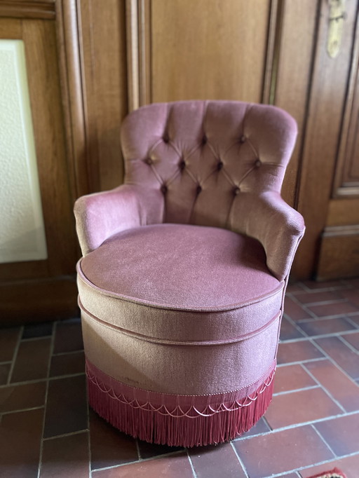 Fauteuil Crapaud Capitonné