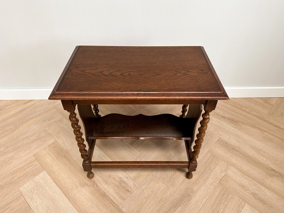 Image 1 of Tavolino vintage Barley Twist / portariviste