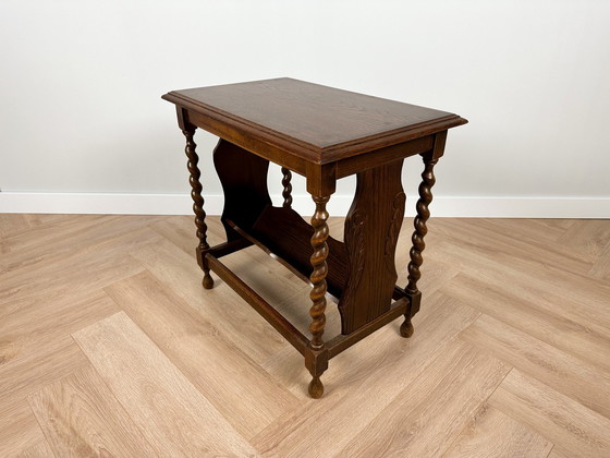 Image 1 of Tavolino vintage Barley Twist / portariviste