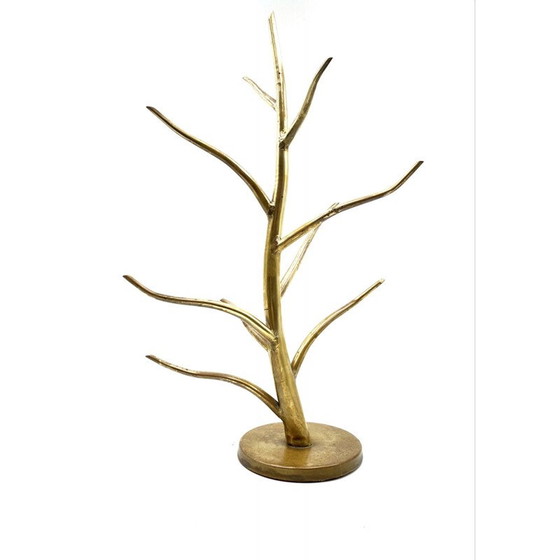 Image 1 of Vintage exposed brass plant stand, Italy 1970