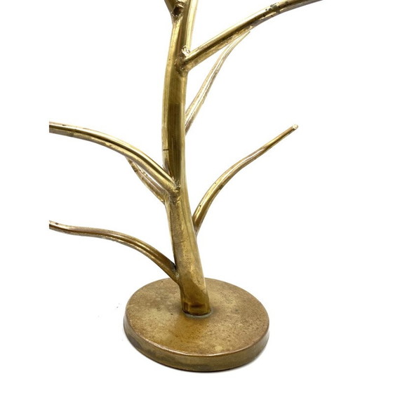 Image 1 of Vintage exposed brass plant stand, Italy 1970