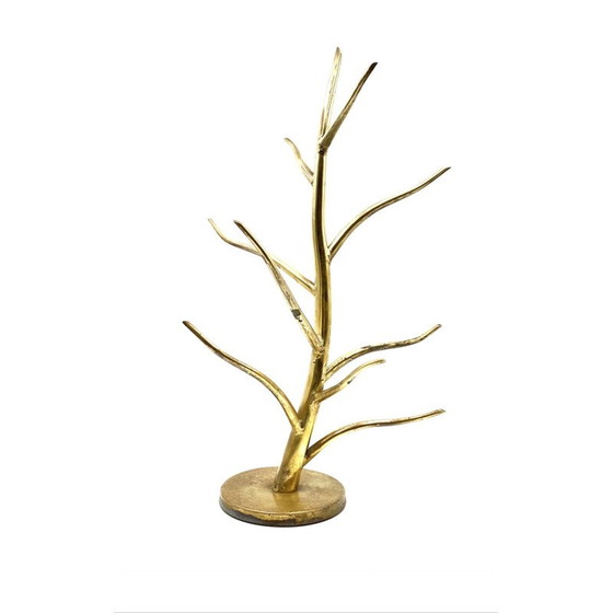 Image 1 of Vintage exposed brass plant stand, Italy 1970