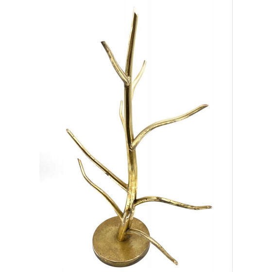 Image 1 of Vintage exposed brass plant stand, Italy 1970