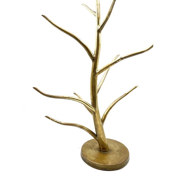 Image 1 of Vintage exposed brass plant stand, Italy 1970