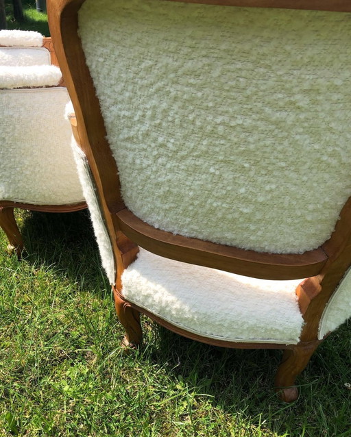 2 Bouclé Layers Chairs