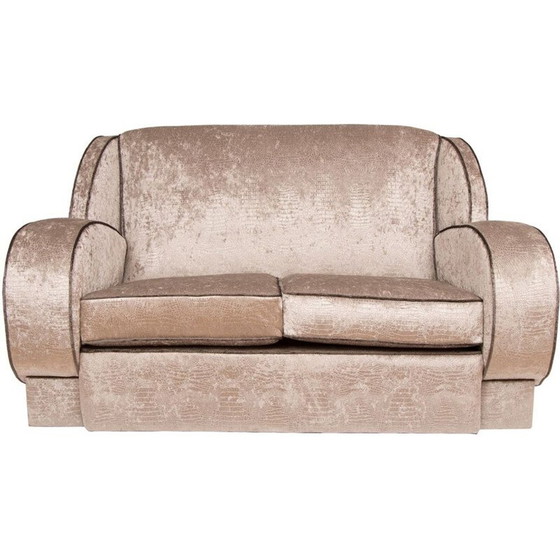 Image 1 of Vintage sofa silver snakeskin Art deco