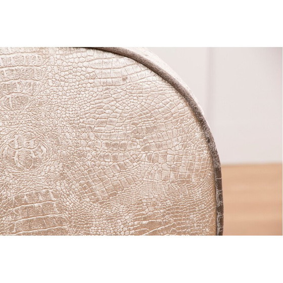 Image 1 of Vintage sofa silver snakeskin Art deco