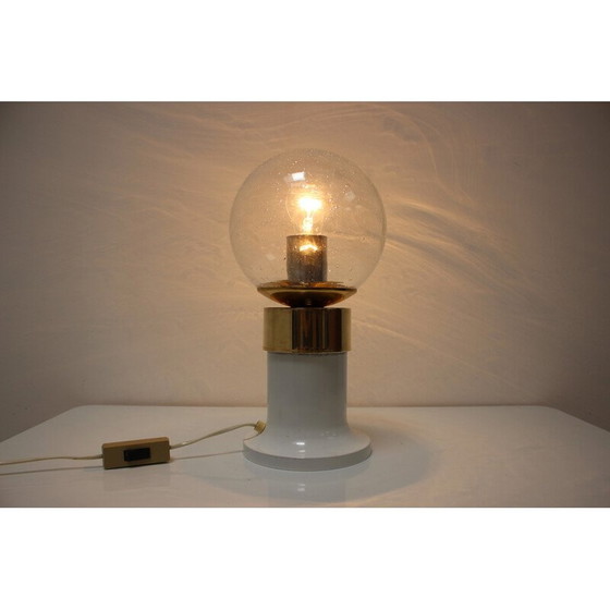 Image 1 of Lampada da tavolo in ottone di metà secolo di Kamenicky Senov, Cecoslovacchia, anni '60