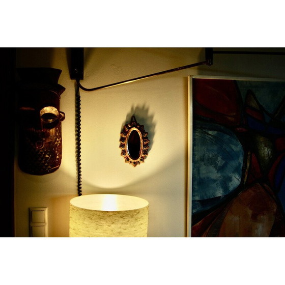 Image 1 of Vintage cabochon mirror by Georges Pelletier for La Roue Vallauris, 1950