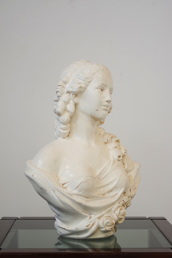 Image 1 of Mid-Century Plaster Bust Of A Woman, 1950S – Classic Italian Sculpture