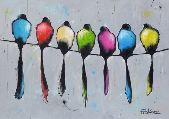 Image 1 of Piotr Piskorz "Birds on wire"