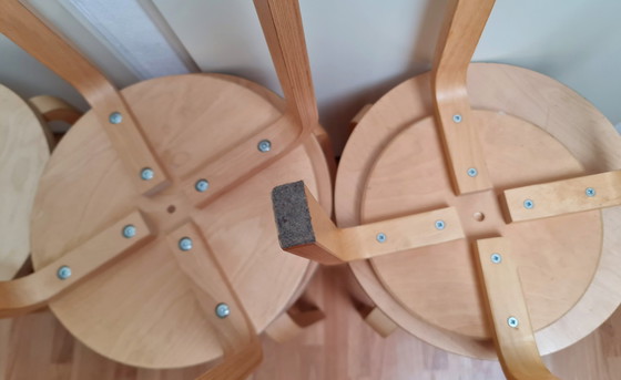 Image 1 of Frosta Ikea Stools 4 Large And 1 Small Good Condition