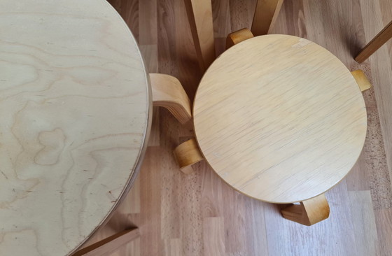 Image 1 of Frosta Ikea Stools 4 Large And 1 Small Good Condition
