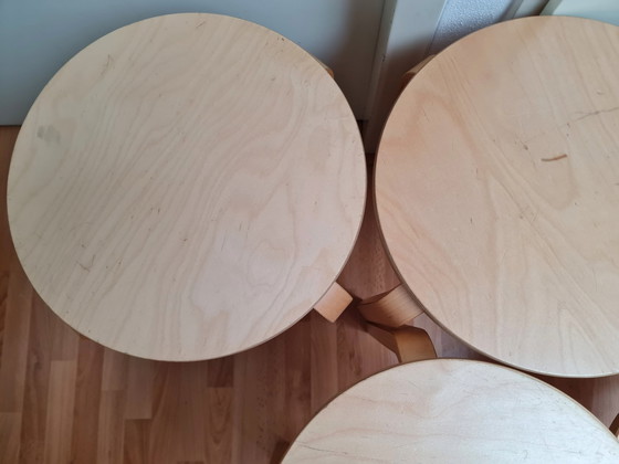 Image 1 of Frosta Ikea Stools 4 Large And 1 Small Good Condition