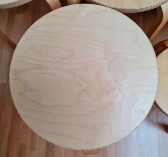 Image 1 of Frosta Ikea Stools 4 Large And 1 Small Good Condition