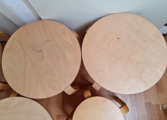 Image 1 of Frosta Ikea Stools 4 Large And 1 Small Good Condition