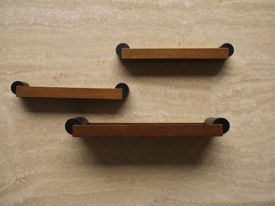 Image 1 of Haagse School wooden pen trays, 1930s, Set of 3