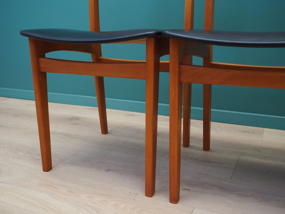 Image 1 of Set Of Four Beech Chairs, Danish Design, 1970S, Production: Denmark