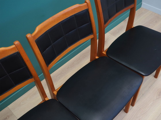 Image 1 of Set Of Four Beech Chairs, Danish Design, 1970S, Production: Denmark