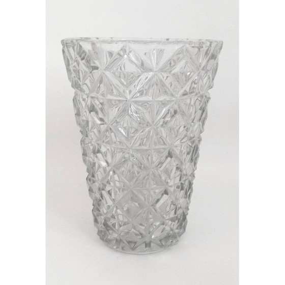 Image 1 of Vaso vintage in vetro pressato, 1960