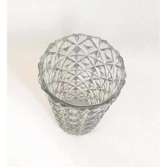 Image 1 of Vaso vintage in vetro pressato, 1960