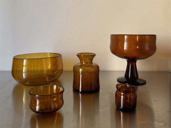 Image 1 of 12 Piece Set Of Erik Höglund Signed Glassware For Boda