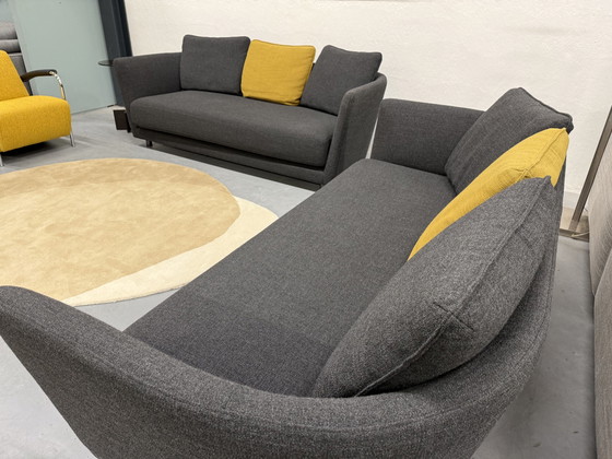 Image 1 of 2 Rolf Benz Tondo 3 Seater Sofa Set Anthracite Fabric