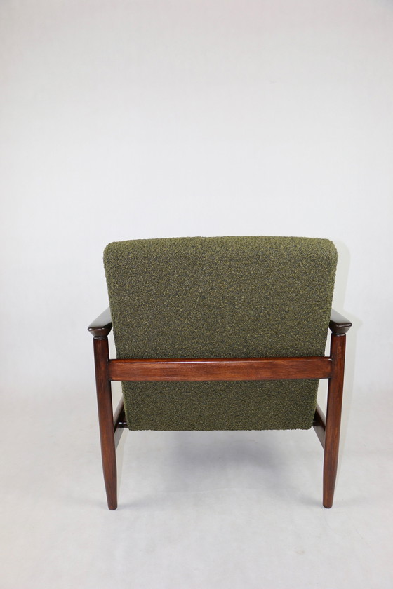 Image 1 of Gfm-142 Chair In Olive Bouclé Attributed To Edmund Homa, 1970S - Set Of 2 Armchairs