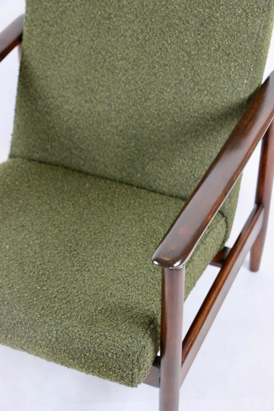 Image 1 of Gfm-142 Chair In Olive Bouclé Attributed To Edmund Homa, 1970S - Set Of 2 Armchairs